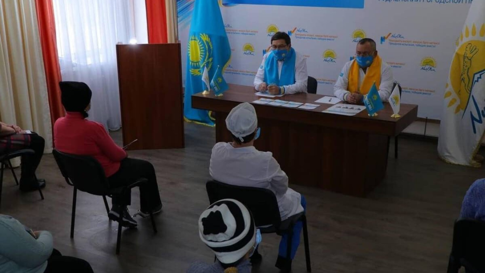 Рудныйда нұротандықтар медицина қызметкерлерінің тілегін тыңдады.