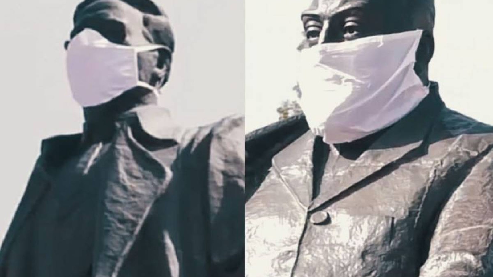 Шымкентте ескерткіштерге бетперде таққан шенеуніктер ұятқа қалды.