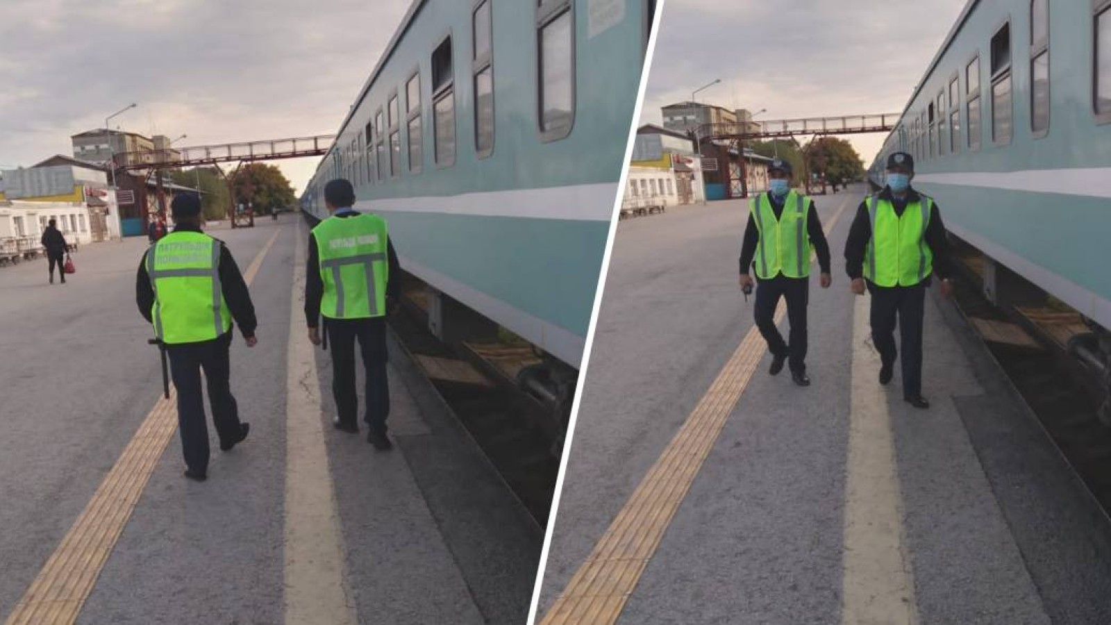 Ақтөбеде ер адам ішімдік ішкен күйі тепловоздың төбесіне мініп кеткен.