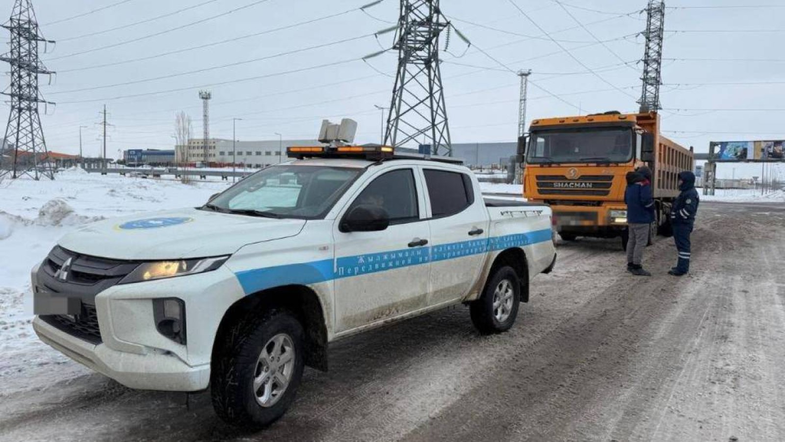 Астанада ауыр салмақтағы жүк көліктердің қозғалысына бақылау күшейді.