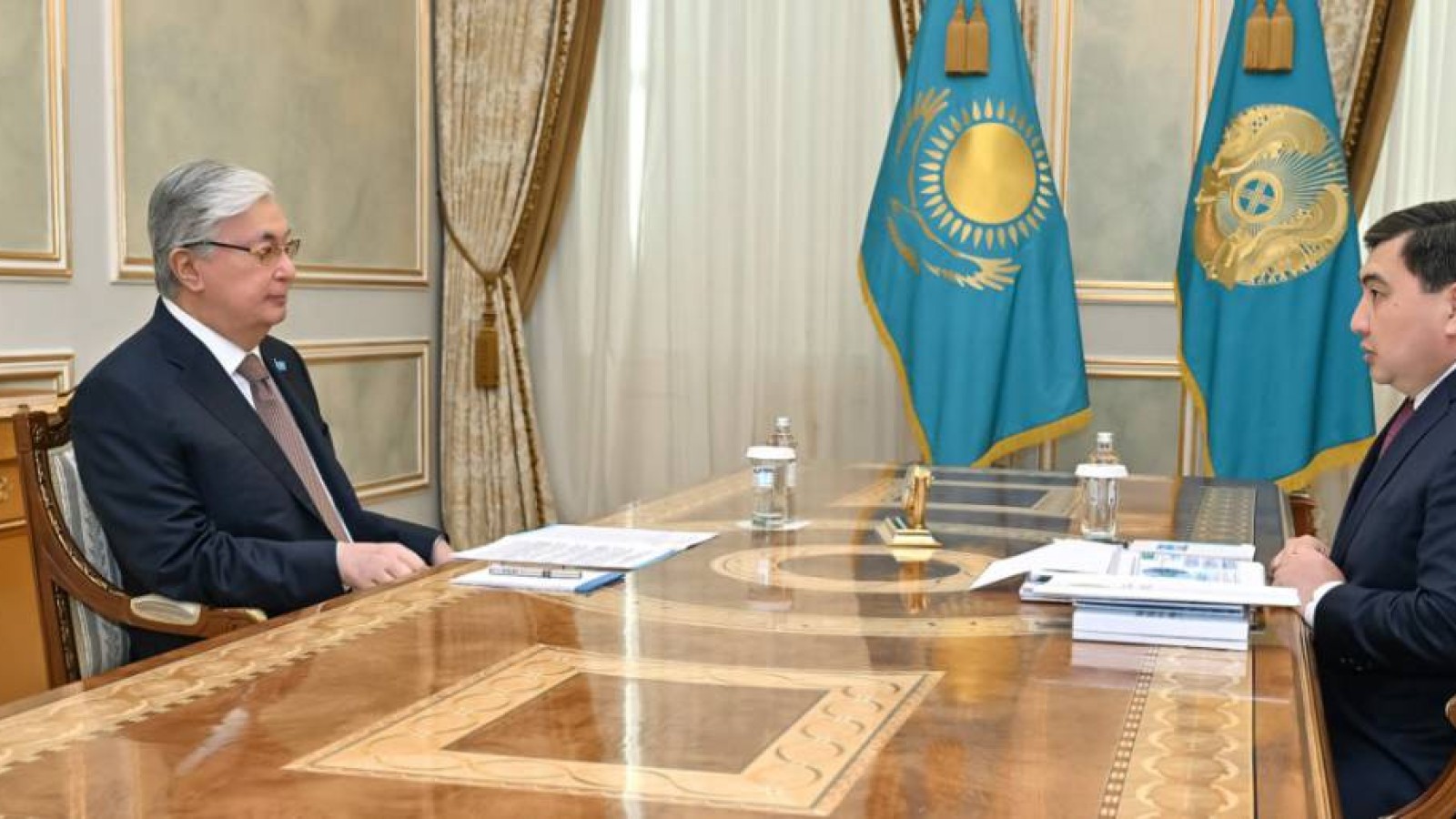 Президент Мемлекеттік қызмет істері агенттігінің төрағасын қабылдады.