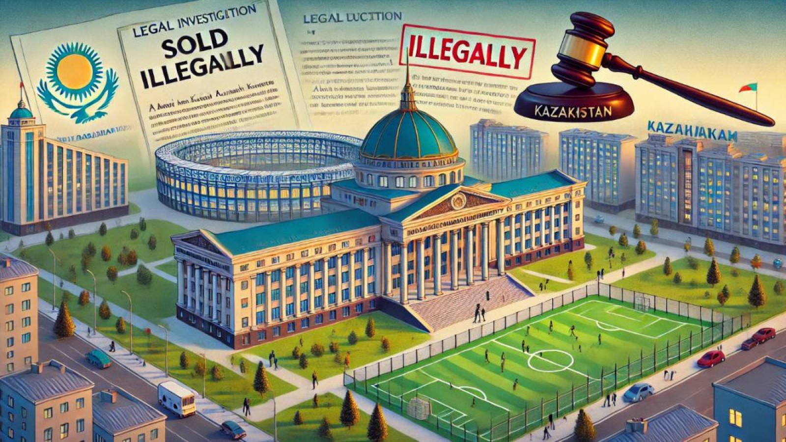 Заңсыз сатылған: Абай атындағы ҚазҰПУ-ға оқу корпустары мен стадионы қайтарылды.