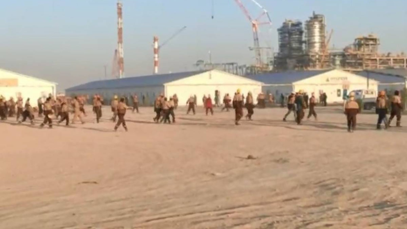 Өзбекстанда зауыт жұмысшылары бүлік шығарды (видео).