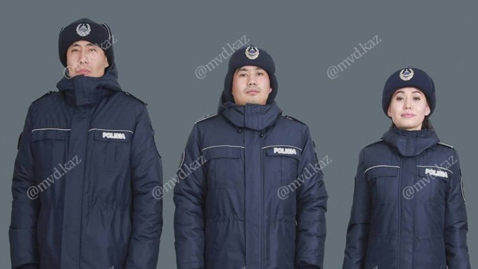 Полицейлер жаңа формасын халықтың талқылауына ұсынды.