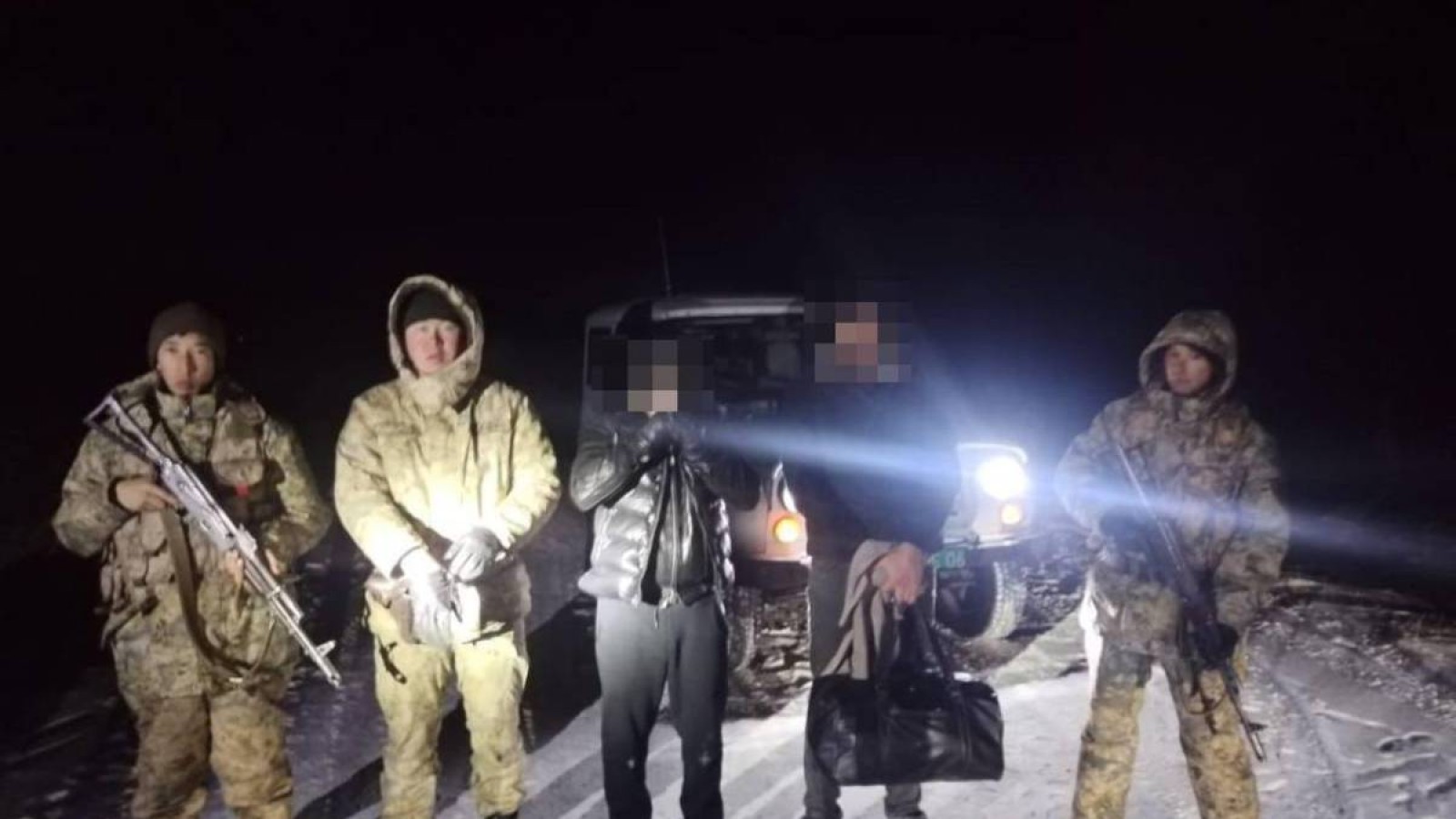 Қостанай облысында мемлекеттік шекараны заңсыз кесіп өтпек болған шетелдіктер ұсталды.