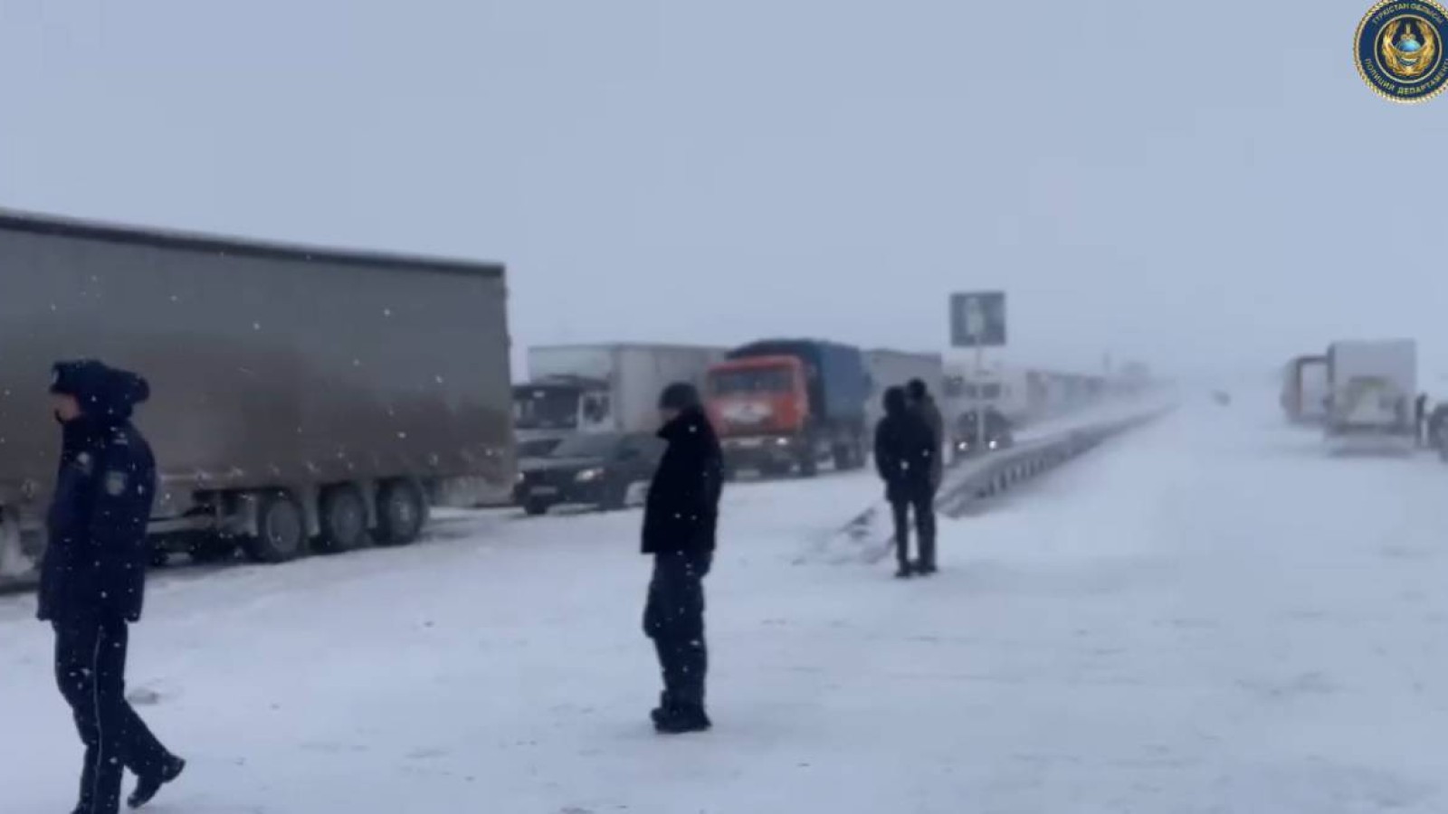 Түркістан облысында ауа райының қолайсыздығына байланысты барлық көлік қозғалысы шектелді.