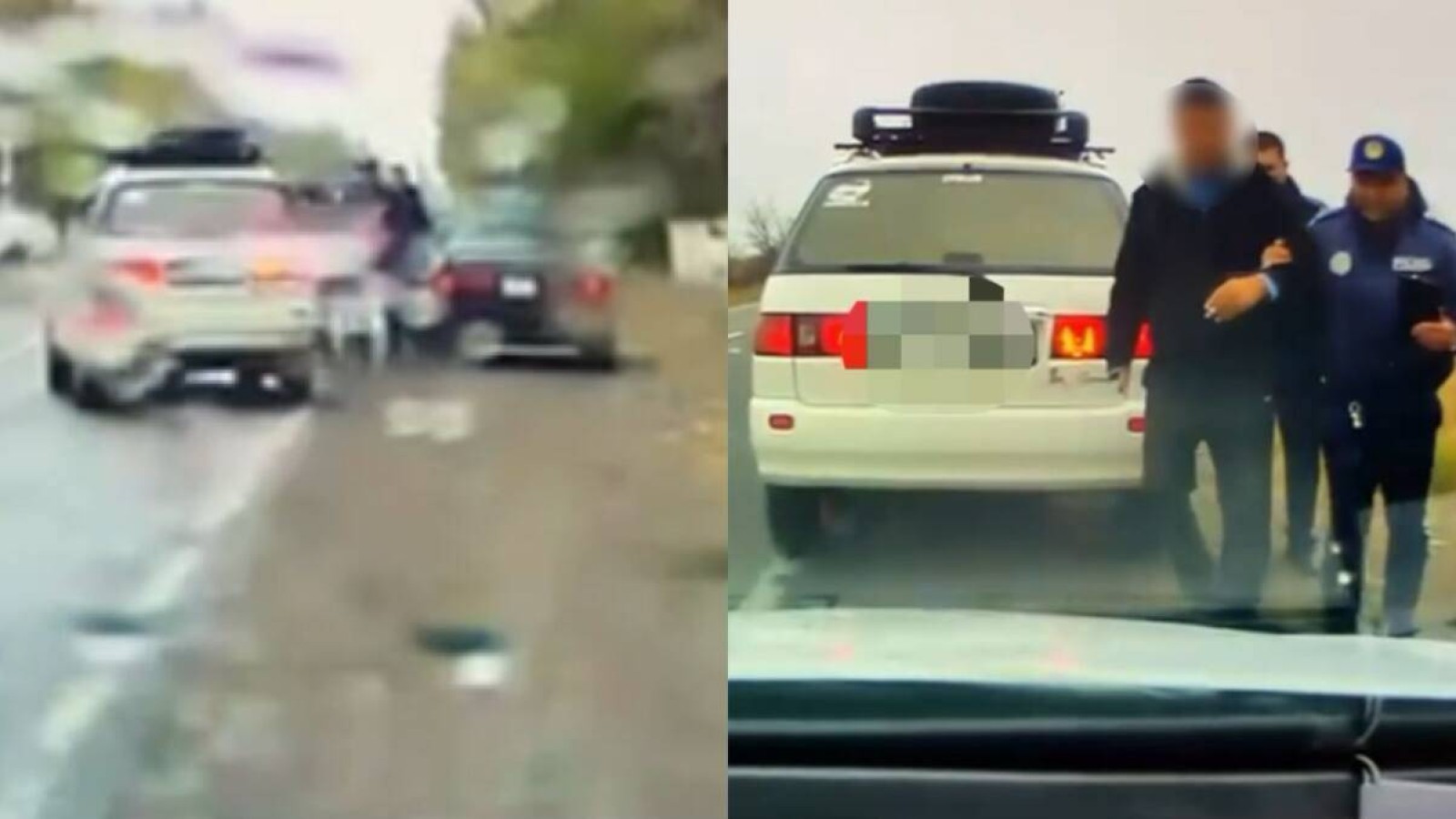 Полицейді көлігімен сүйреген азамат қамалды.