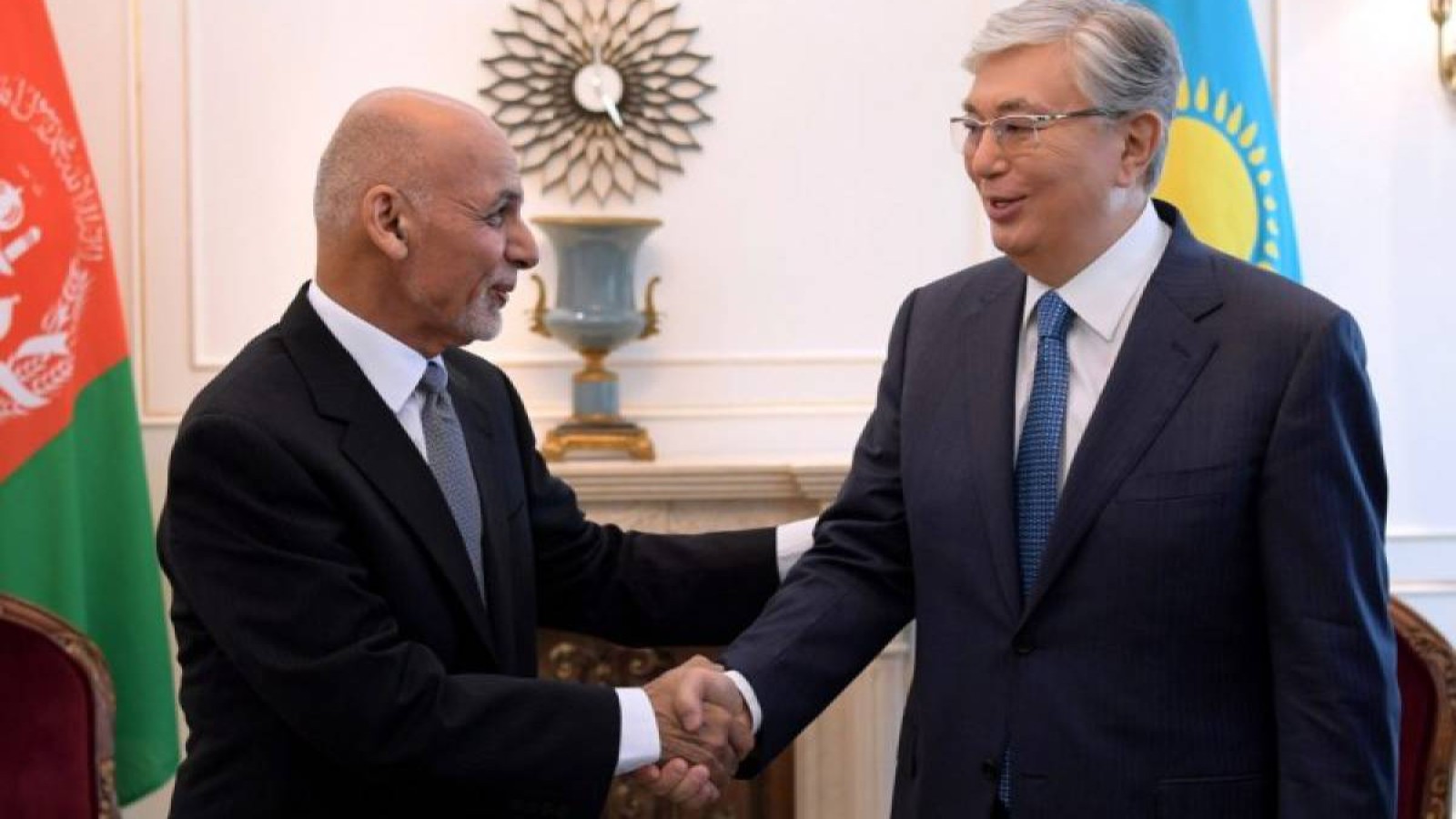 Тоқаев Ауғанстан президентімен терроризм және есірткі туралы сөйлесті.