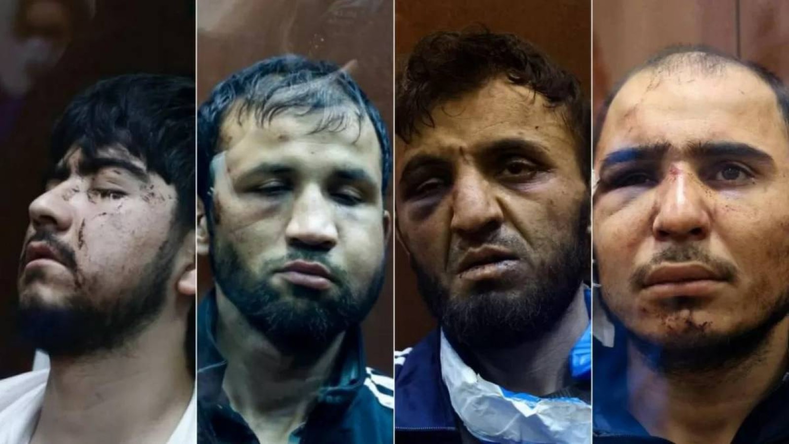 «Крокус Сити Холлда» теракт жасады деп күдіктелген төрт адам сот залына жеткізілді.