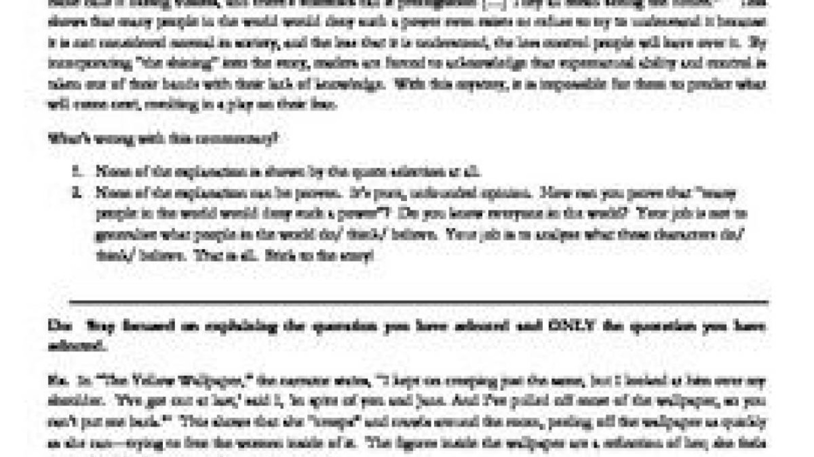 Major Elements In Sample Literary Analysis Essays.