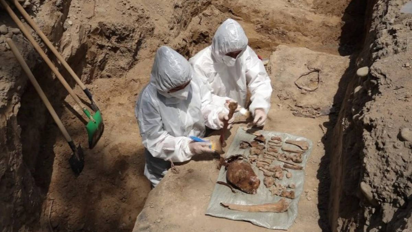 Репрессия жылдары атылған адамдардың сүйегі табылды.