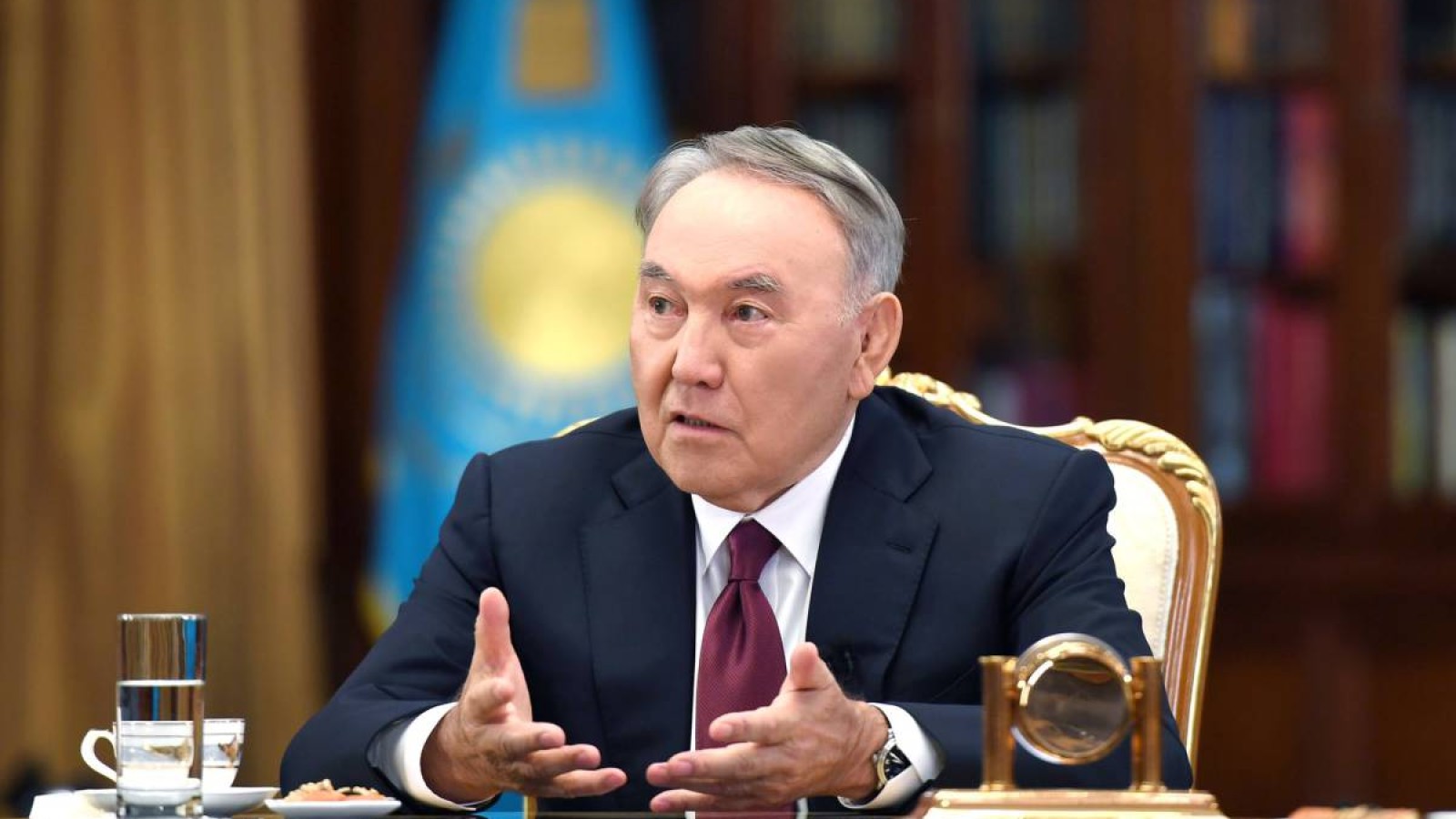 Назарбаев «Хабар» арнасына сұхбат берді.
