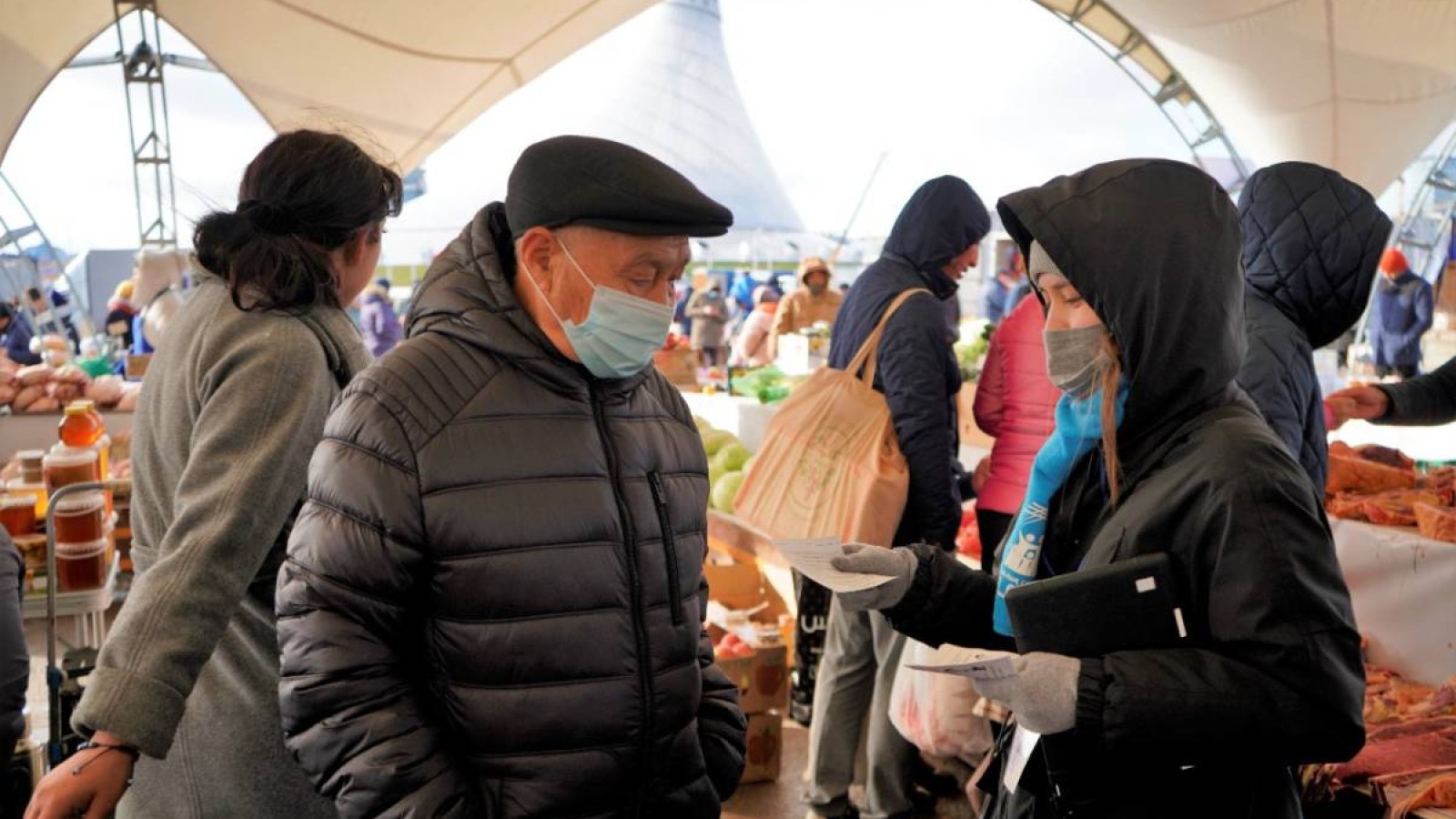 Ұлттық халық санағы: Базарларда түсіндіру жұмыстары жүруде.