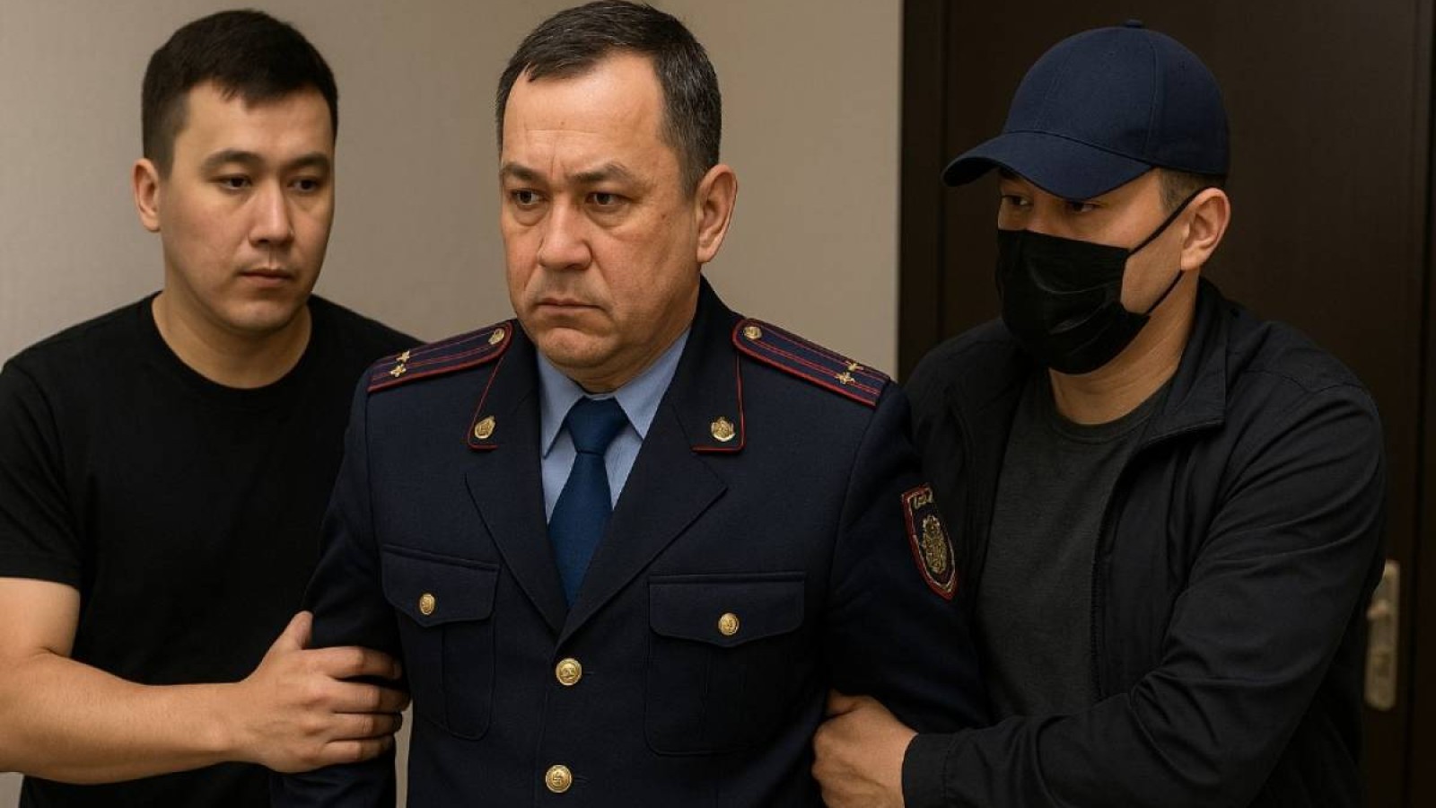 Шымкентте жоғары лауазымды полицей пара алды деген күдікпен ұсталды