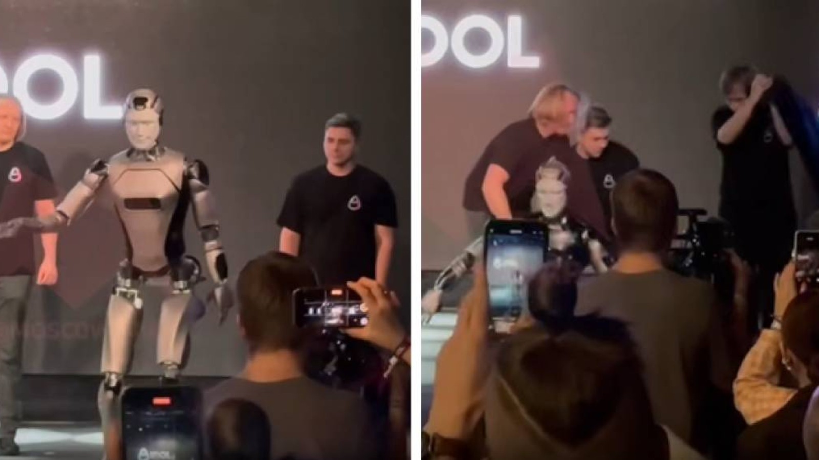 Алғашқы ресейлік адам тәрізді робот презентация кезінде құлап қалды