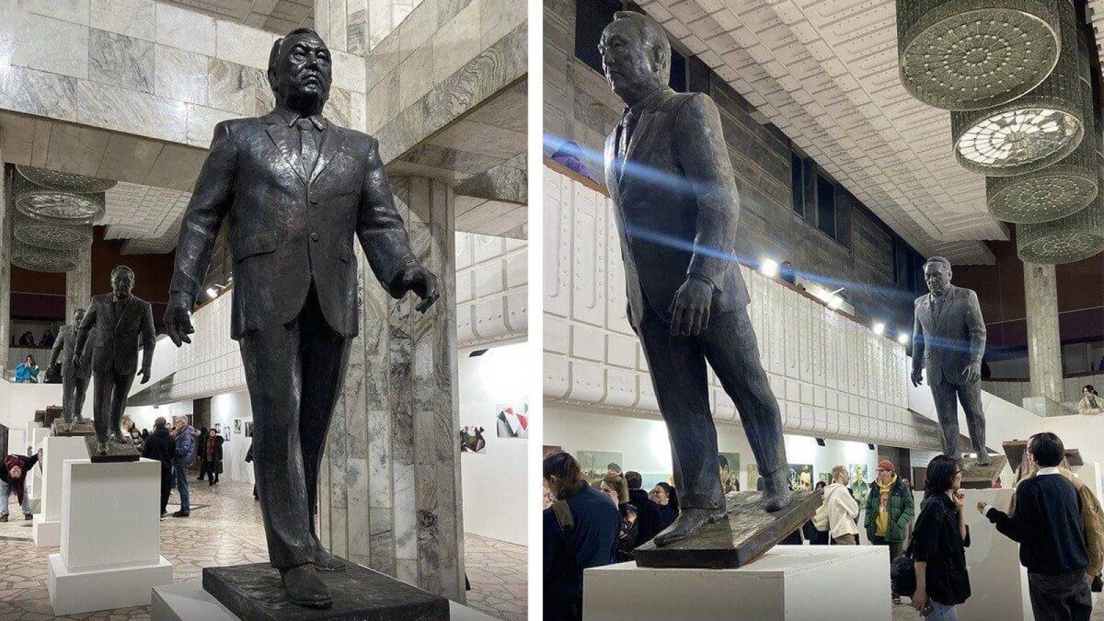 Қазақстан "Қаңтардан" сабақ алды ма?: Назарбаевтың күйреуі - мүсіндер сериясы Алматыда орнатылуы тиіс еді