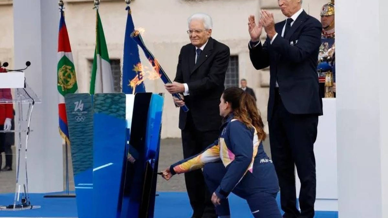 Римде 2026 жылғы қысқы Олимпиада ойындарының алауы жағылды