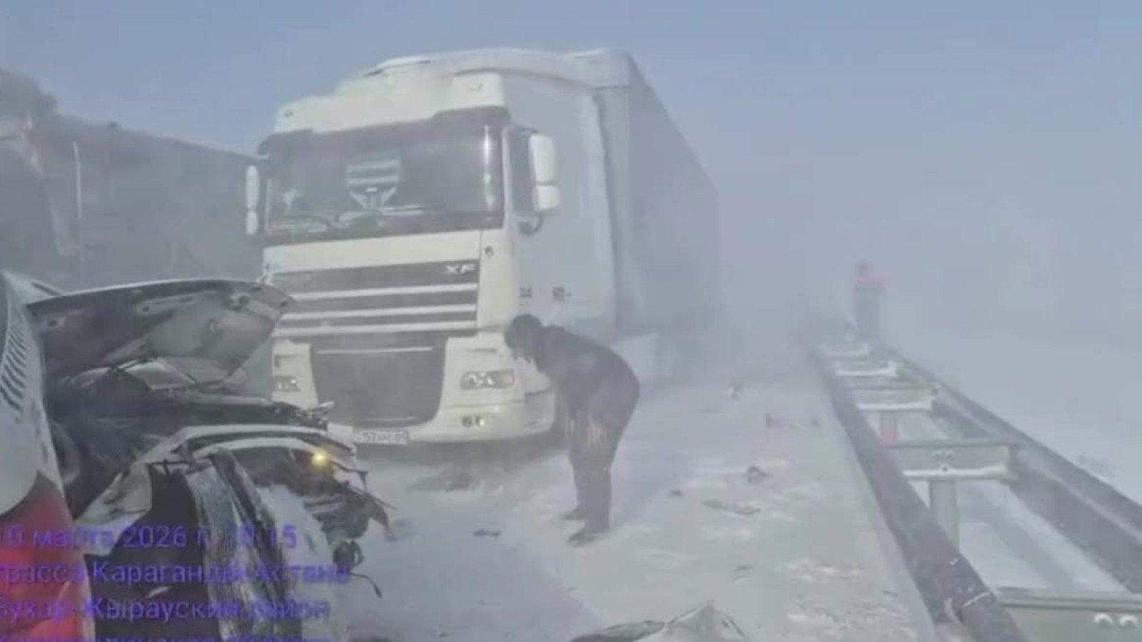 Астана-Қарағанды тасжолында ірі жол апаты болып, бір адам қаза тапты