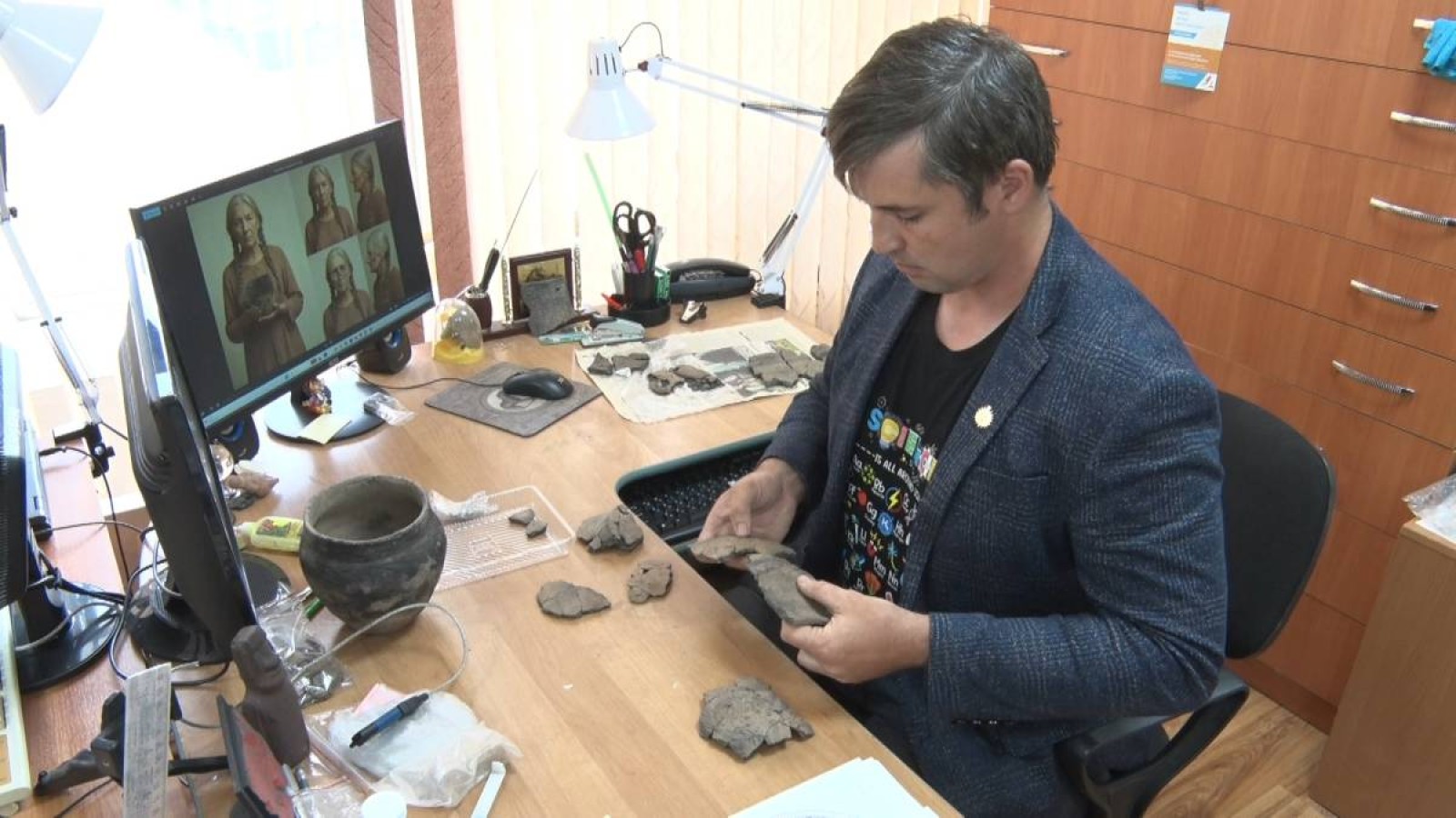 Ғалымдар осыдан 3500 жыл бұрын Павлодар облысында өмір сүрген әйелдің бейнесін қалпына келтірді
