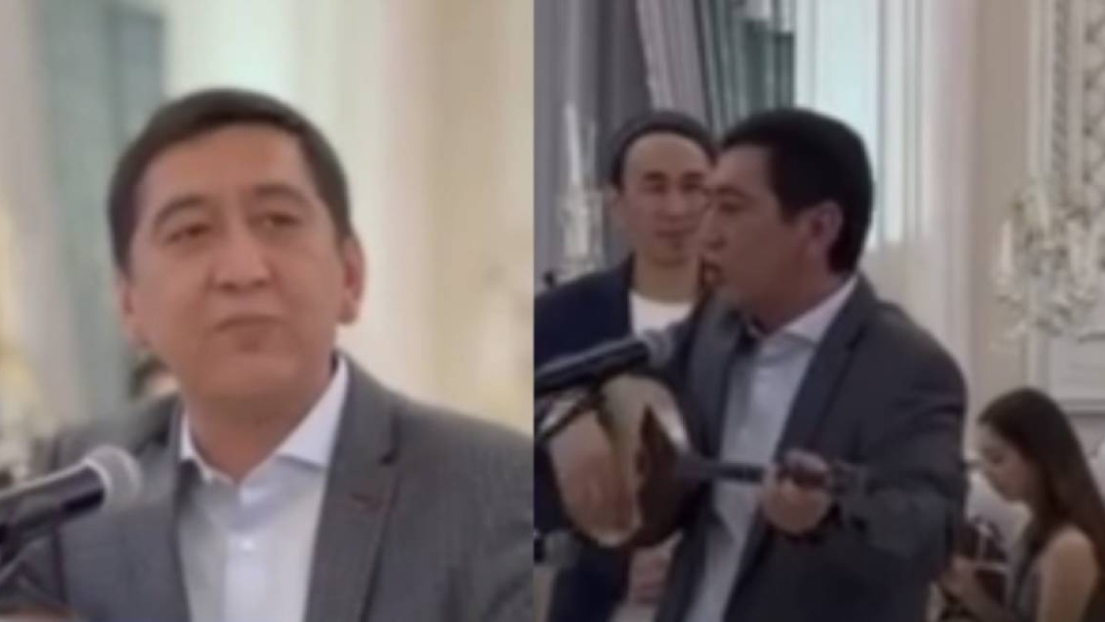 Депутат Ринат Зайытов тойда келіннің бетін ашып жүр (ВИДЕО)