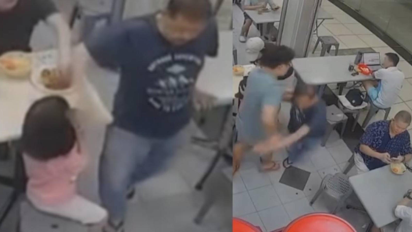 Әкесі қызының басынан сипаған қарияны итеріп құлатты (ВИДЕО)