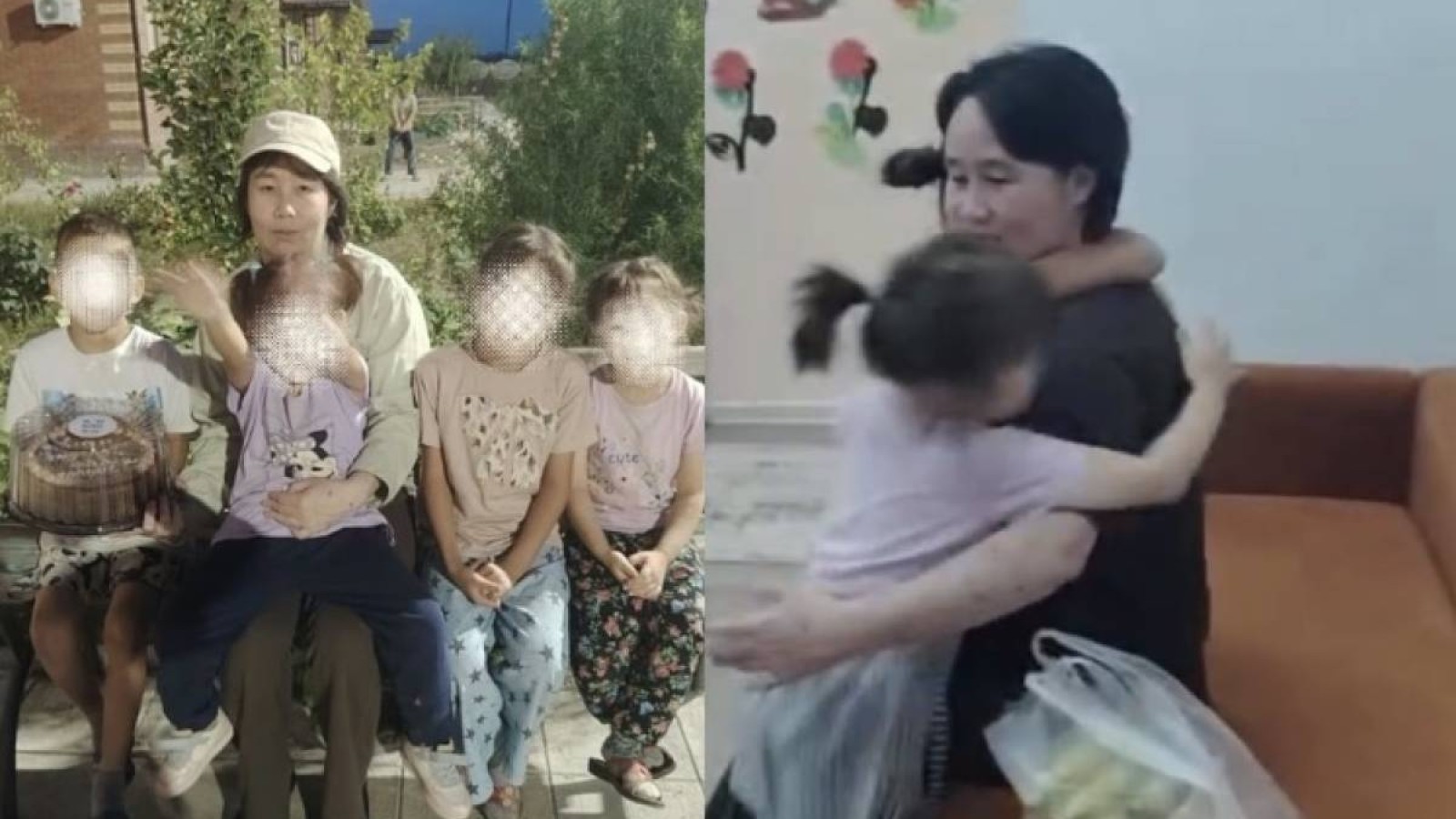 Ақбаян Мұқанғалиеваның балаларымен  қауышқан сәтінің видеосы тарады