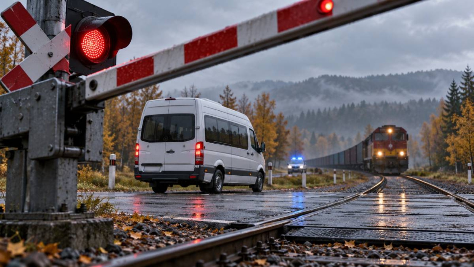 Шағын автобус пойызбен соқтығысып, алты адам опат болды
