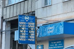 Көшедегі валюта бағамы көрсетілген табло алынып тасталады