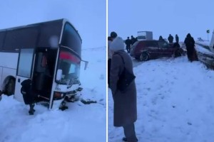 Жамбыл облысында жолаушылар автобусы жол апатына ұшырады, қазақ тапқандар бар