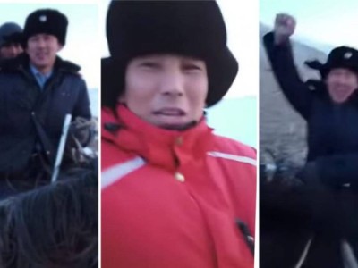 Қарағандылық полицей екі күн қырда жүрген жасөспірімді ата-анасымен қауыштырды (видео).