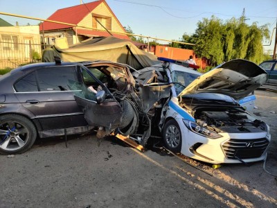 Мас жүргізушінің кесірінен жарақат алған полцией жансақтау бөлімінде жатыр.