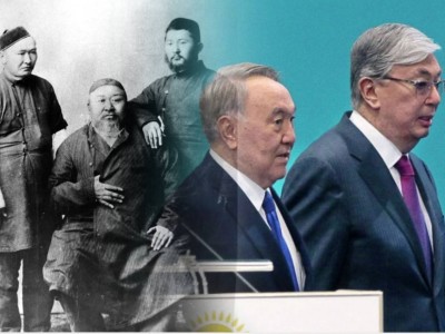 Абай туралы Назарбаевтың баяндамасы және Тоқаевтың мақаласы.