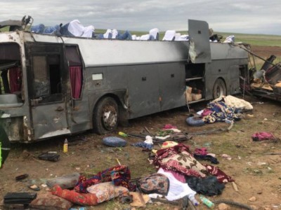 Қордайда автобус жол апатына ұшырап 11 адам қаза тапты.