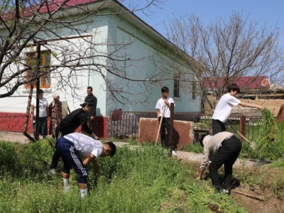 Арыс қаласында экоакция аясында үй аулаларын тазарту жұмыстары жүрді.