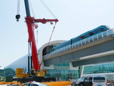 Астанада LRT вагондары рельске орнатыла бастады.