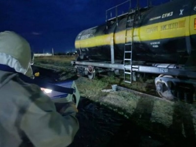 Ақмола облысындағы теміржол станциясында күкірт қышқылы төгілді.