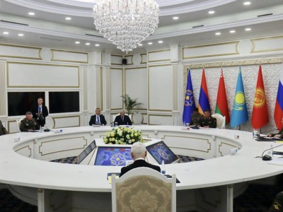 Иманғали Тасмағамбетов Бішкекте ҰҚШҰ қорғаныс министрлері кеңесінің отырысын өткізді.