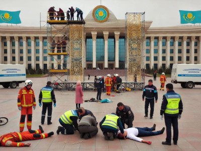 Жезқазғанда Наурыз мерекесіне дайындық кезінде жұмысшы сахнадан құлап, ауруханада қайтыс болды.