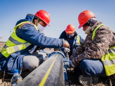 Астанада газ қосылып жатыр.