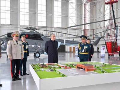 Тоқаев Ұлттық ұлан авиабазасының ашылу рәсіміне қатысты.