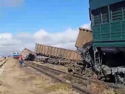 Ұлытау облысында пойыздар соқтығысты.