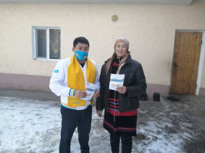 Түркістан — Төле би: «Есіктен есікке» акциясы жалғасуда.