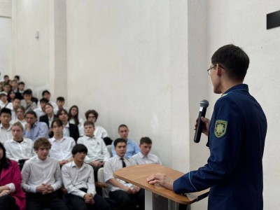 Елордалық колледж студенттеріне қауіпсіздіктің алдын алу бойынша  дәріс өтті.