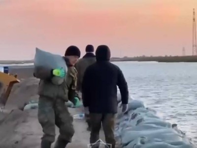 Жайық өзеніндегі су деңгейі көтерілуде.