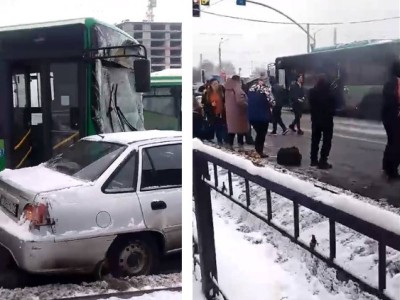 Алматыда үш автобус пен жеңіл көліктің соқтығысуы бойынша тергеу басталды.