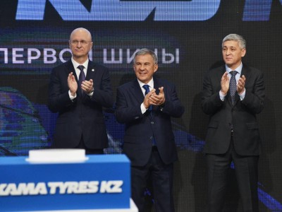 KamaTyresKZ Қазақстандағы алғашқы автокөлік шинасын шығарды.