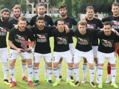 Грузин футболистері ресейлік оккупацияға қарсы шықты.
