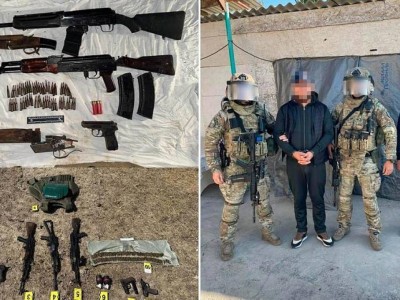 Қазақстанның бірқатар облыстарында автомат, тапанша мен гранаталар тәркіленді