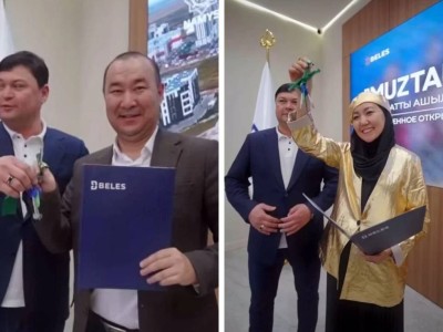 Айтыскерлер Айбек Қалиев пен Сара Тоқтамысова су жаңа пәтердің иесі атанды