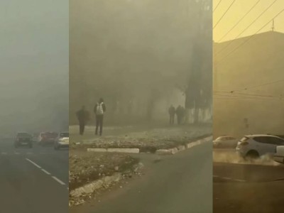 Өскеменді қалың түтін басты